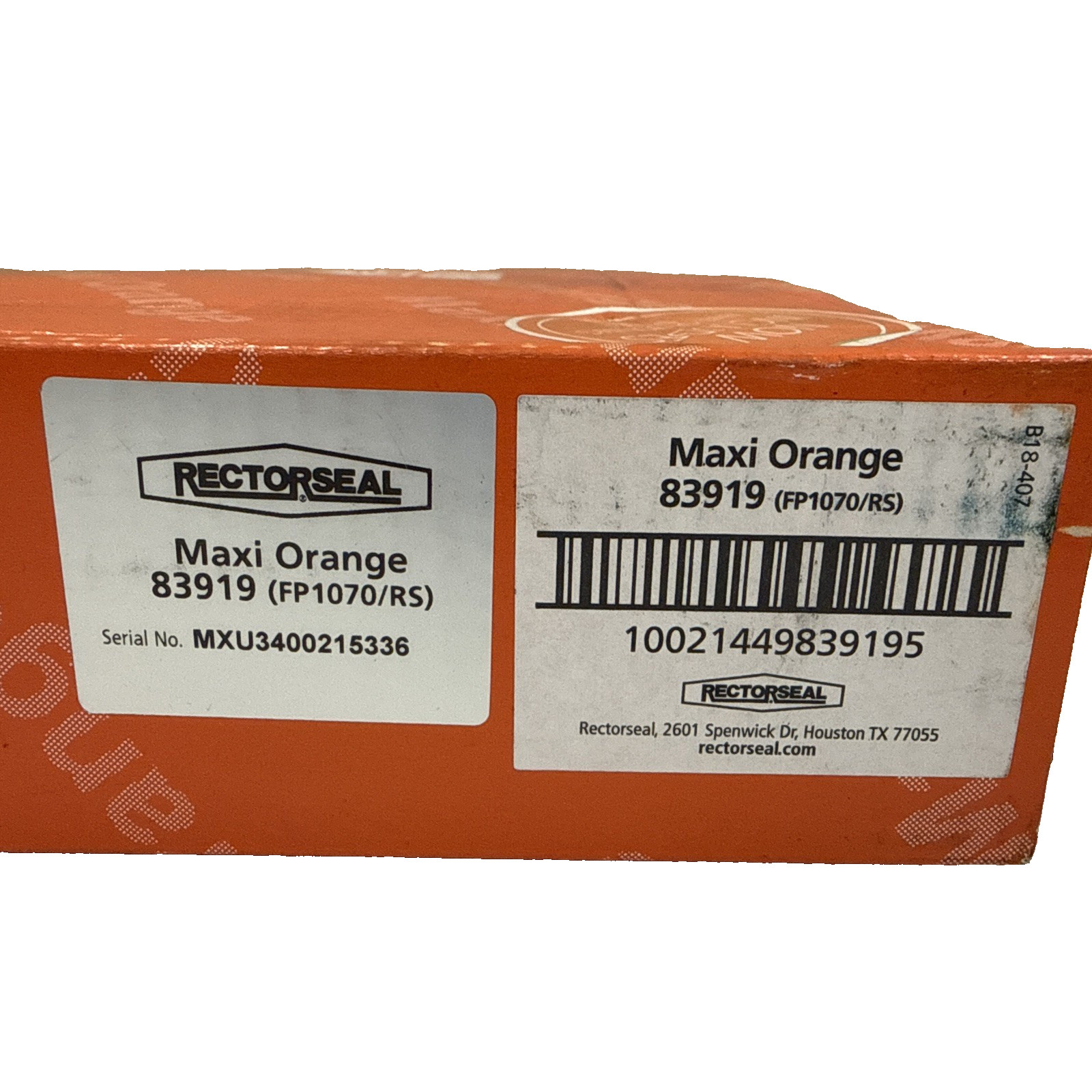 Aspen Maxi Orange Pump 83919 Condensate Pump FP170/RS