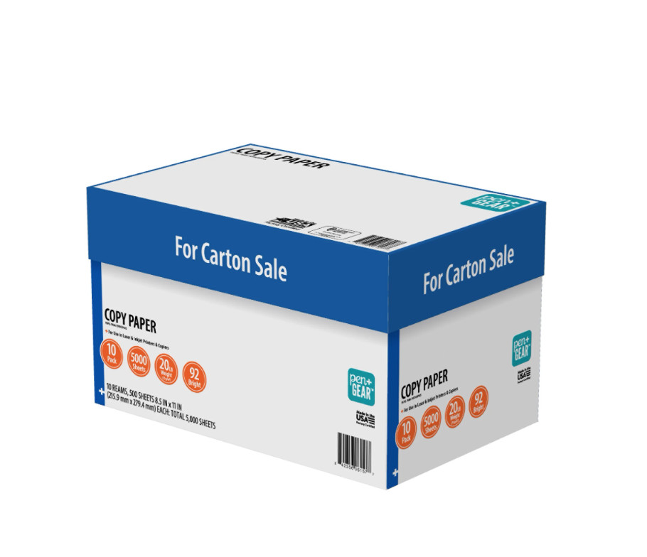 Case Copy Printer Printing Paper 8 1/2 x 11 Letter Size 10 Reams 5000 Sheets