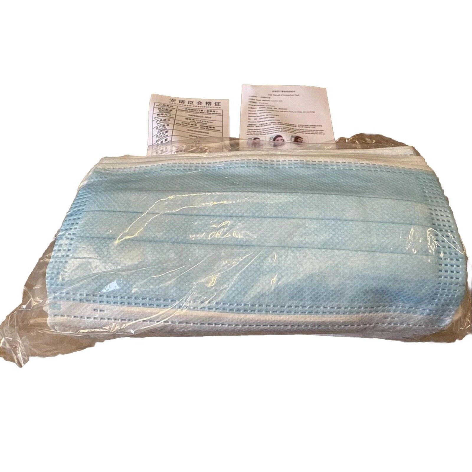 50 PCS 3- Ply Disposable Face Mask Protective Ear Loop Non Medical Mouth Cover