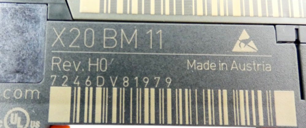 B&R Automation X20PD2113 Rev:F0 + X20BM11 Rev:H0 + X20TB12 -used/Attn.-