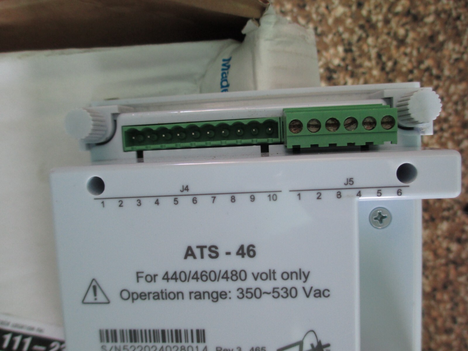 ATS-46 McPherson Transfer Switch Control