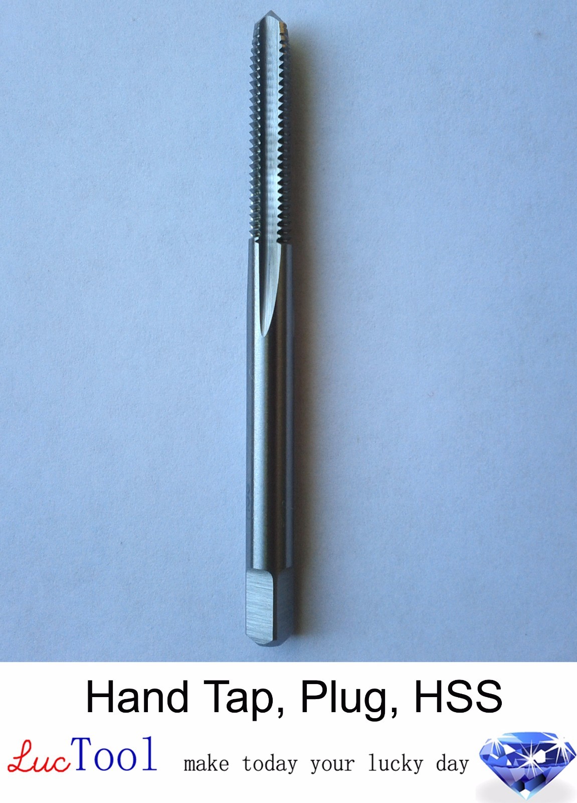 12-24 UNC Hand Tap Plug GH3 Limit 4 Flute HSS Plug Chamfer Uncoated Thread #12