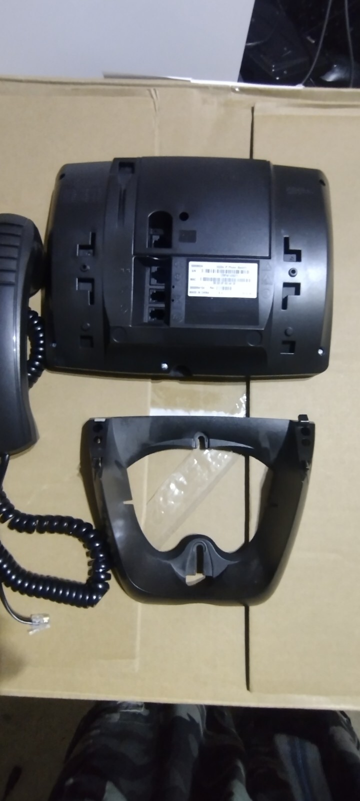 Lot of 10 Mitel 5320E Backlit Display IP Phones w/ Handsets Cords & Stands 1A