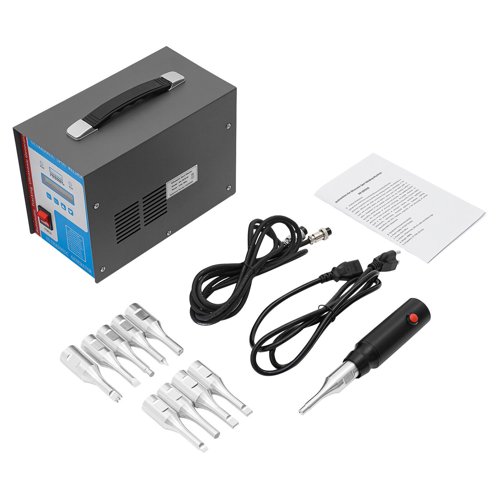110V Portable Ultrasonic Plastic Welder Ultrasonic Spot Welding Machine 10in1