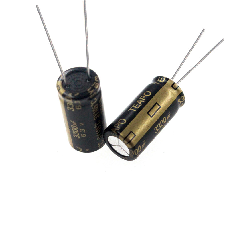 5PCS 3300uF 10V 3300MFD 10Volt 10*20mm Aluminum Electrolytic Capacitor
