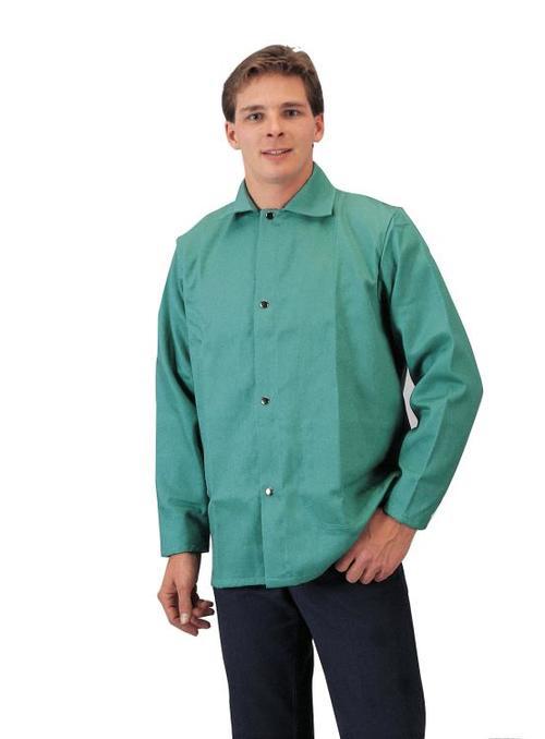 Durable Lightweight 9 OZ Flame Fire Resistant Cotton Safety WELDING JACKET SMALL