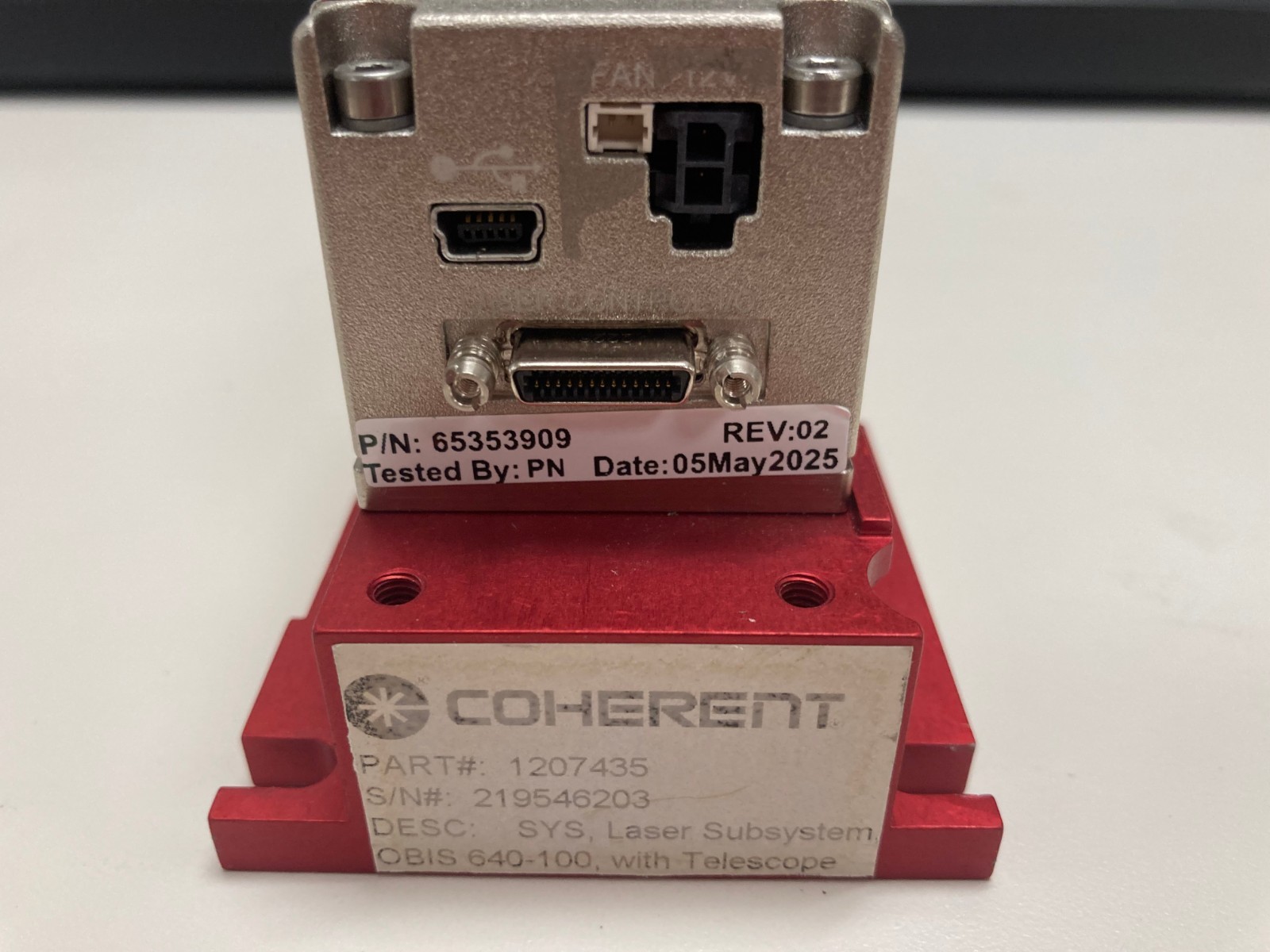Coherent OBIS LX 640-100C laser – 100% tested condition! 588 hours complete !