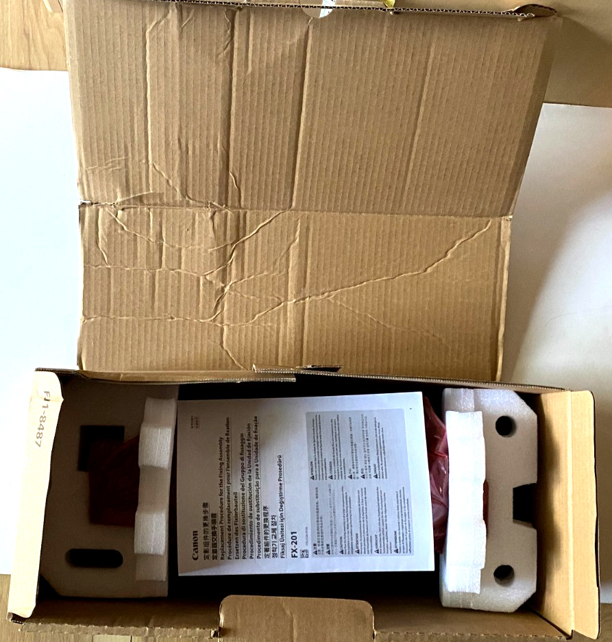 Genuine Canon FM1-R726-020 (FX-201) Fuser Unit – 120V, Open Box, Never Installed