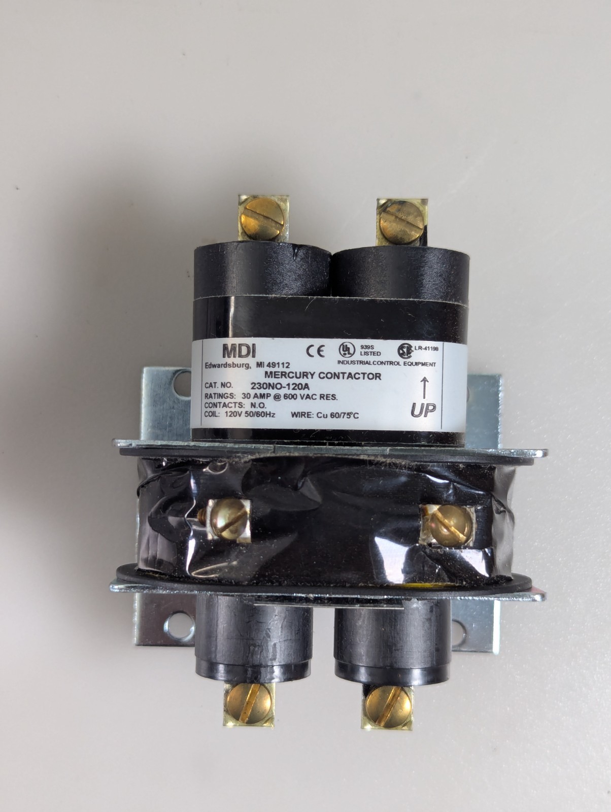MDI 230NO-120A 30A/600VAC, Coil 120 50/60 (New Old Stock)