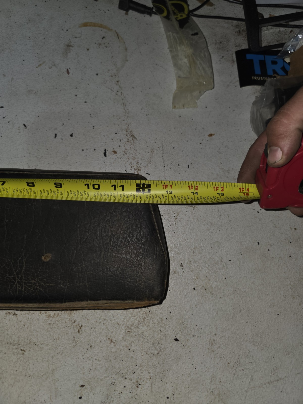 14″x5″ Tractor Seat Back Rest Cushion Black And White NOS Backrest