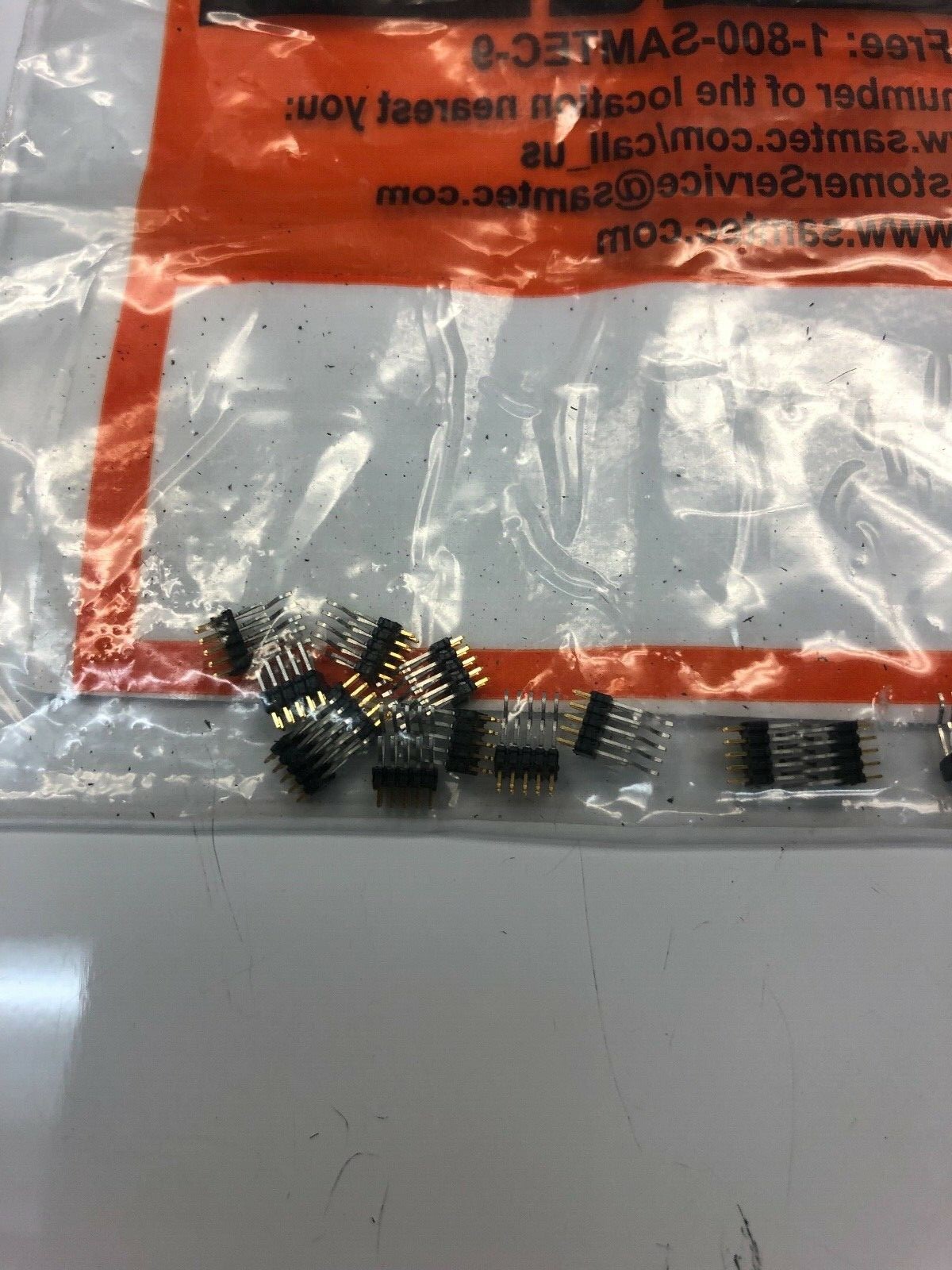 (10)Pcs. Samtec ,FTMH-105-03-L-DH,Unshrouded Header HDR 10 POS 1mm Solder RA SMD