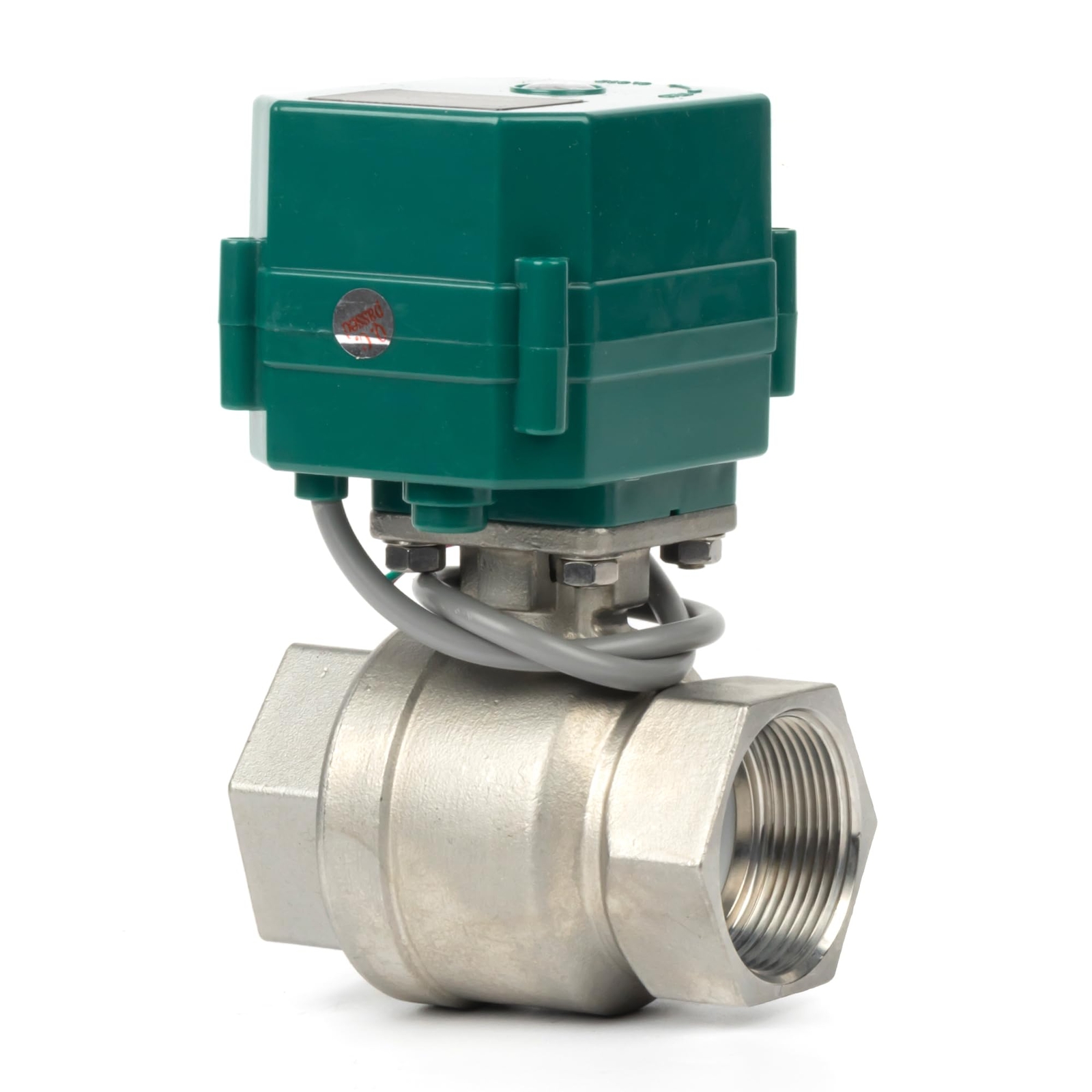 U.S. Solid Motorized Ball Valve 1-1/2 inch Stainless Steel 9-24V AC/DC