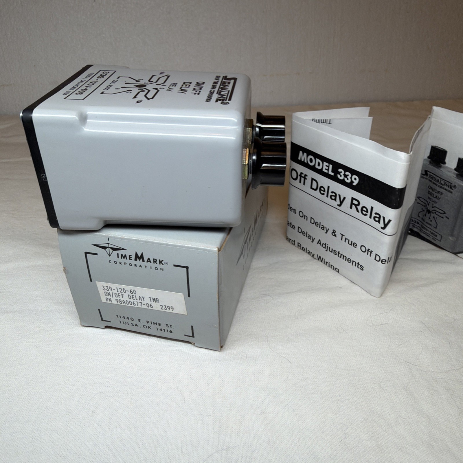 NEW Time Mark Signaline Operate Delay Relay 339-120V-60SEC 120V FREE SHIPPING
