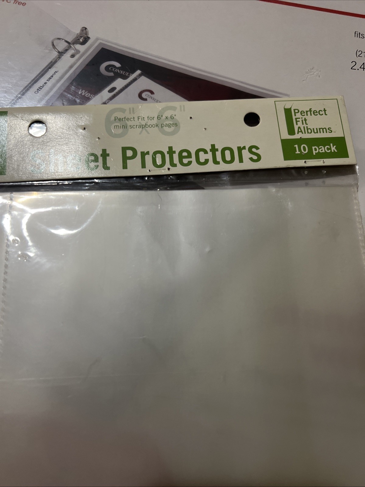 Sheet Protectors 100ct Standard Weight 2.4mil Clear 8.5″x11 & 3 Ring Off.Dep. 🎁