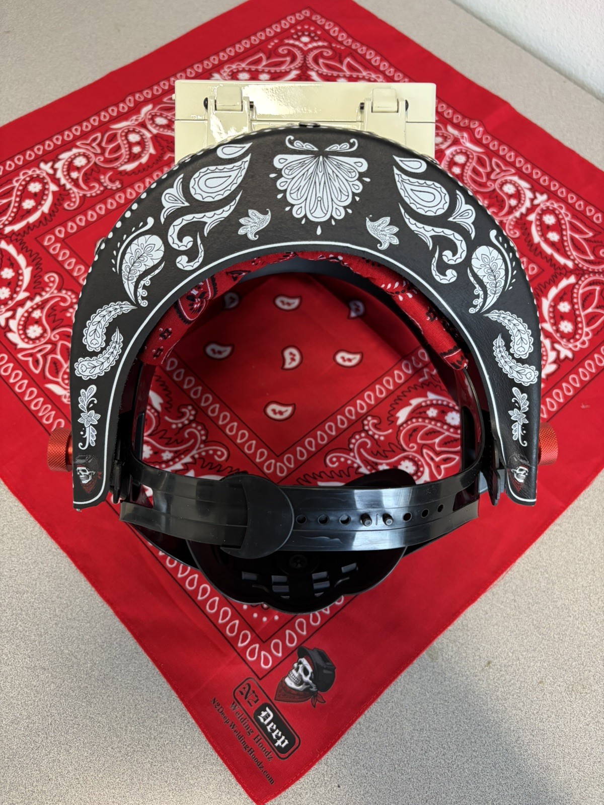 Chopped Top Welding Hood – Custom Made by N2Deep Welding Hoodz