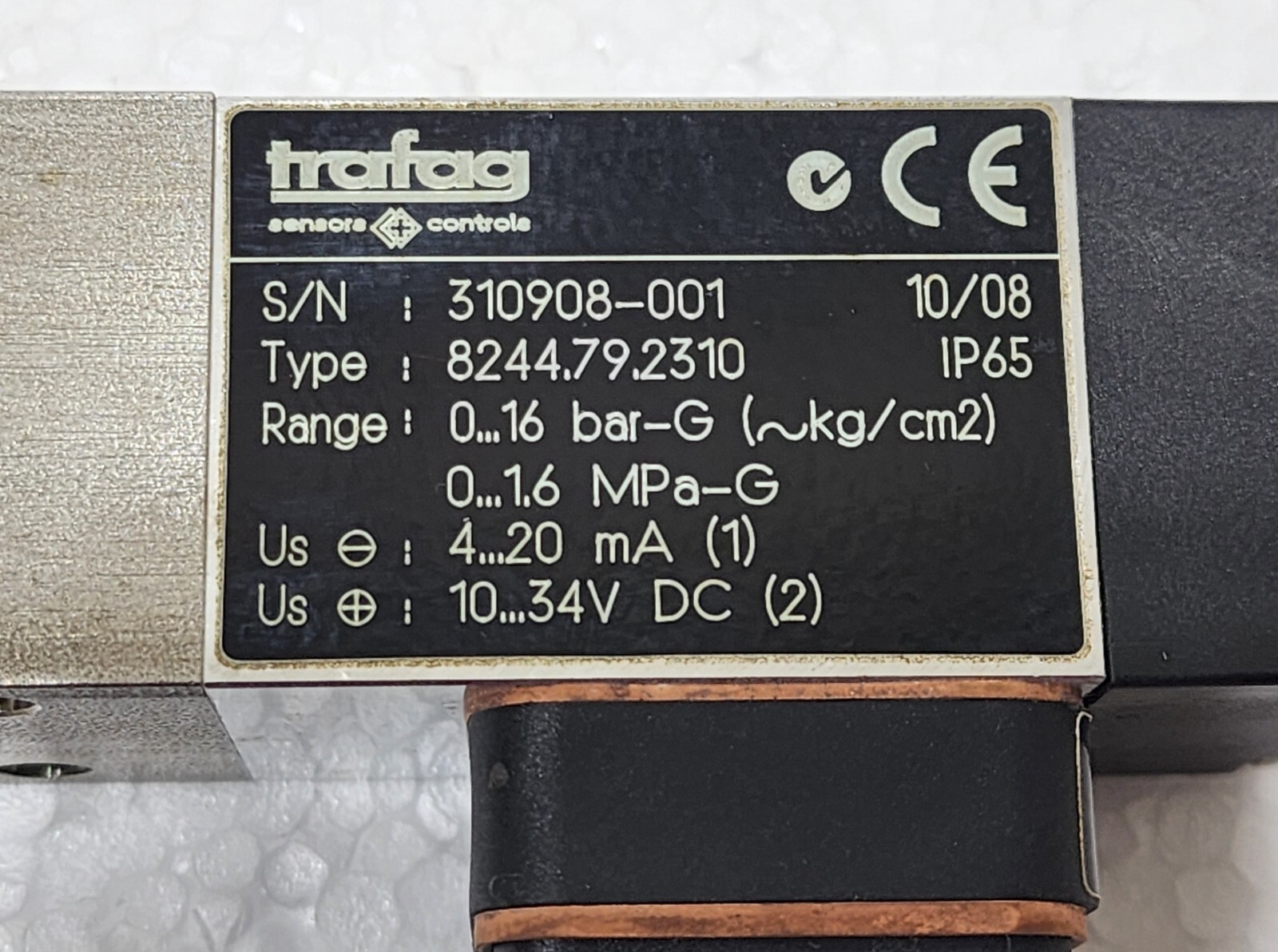 TRAFAG 8244 PICOTRANS 8244.79.2310 0-16bar 4-20mA 10-34VDC G1/4″