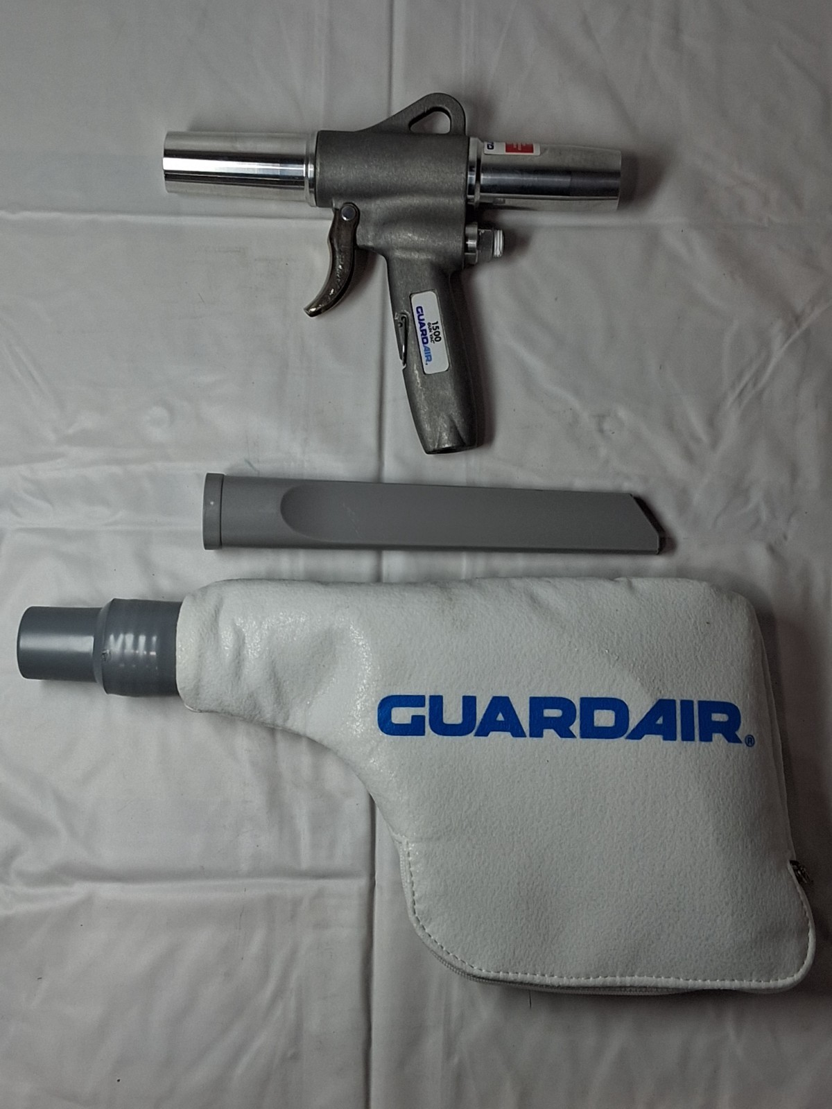 Guardair 1500 Gun Vac Air Powered Vacuum Blow Gun Crevice Tool 1500