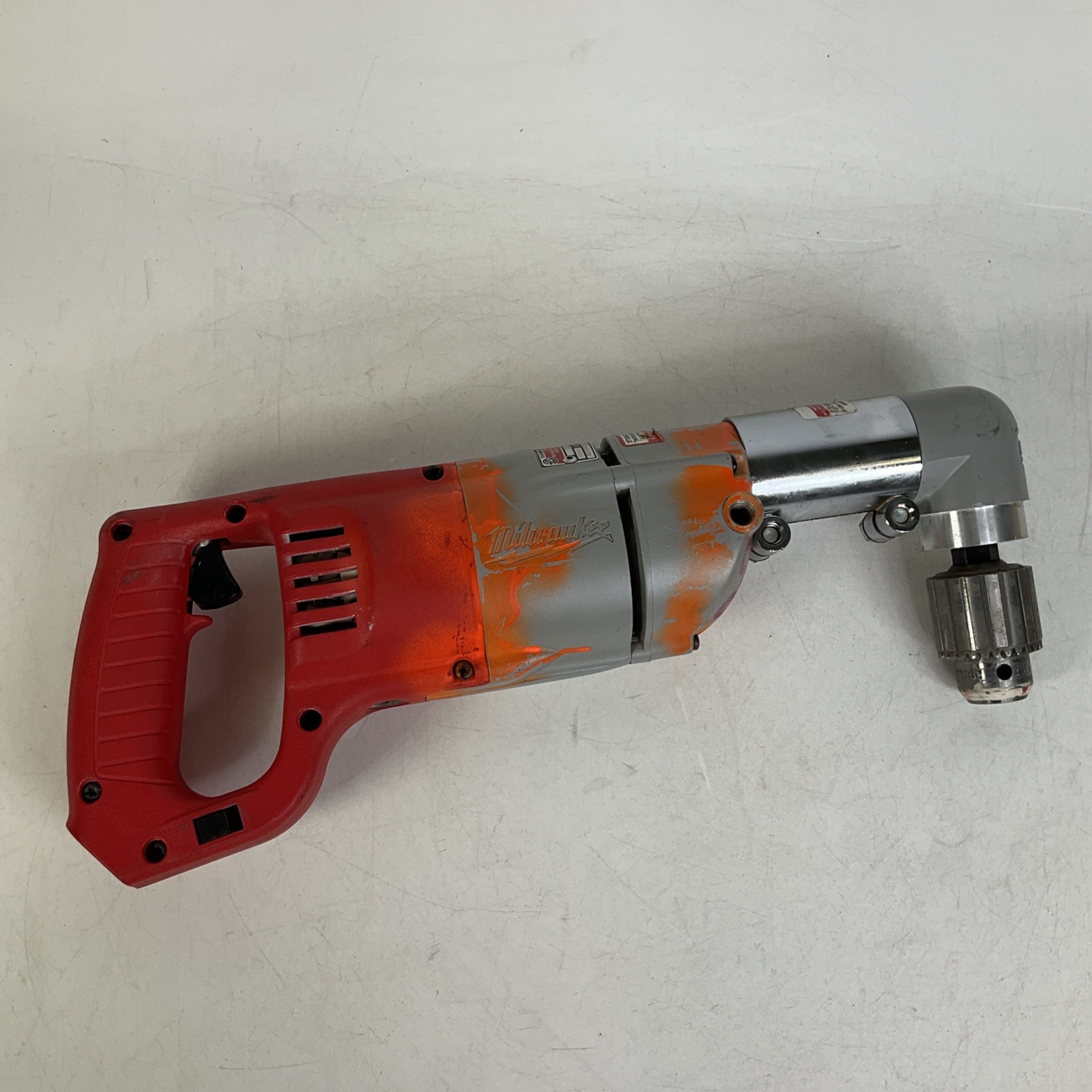Milwaukee 1/2″ Drill 48-06-2871 With Right Angle Drive 1107-1 With Metal Case