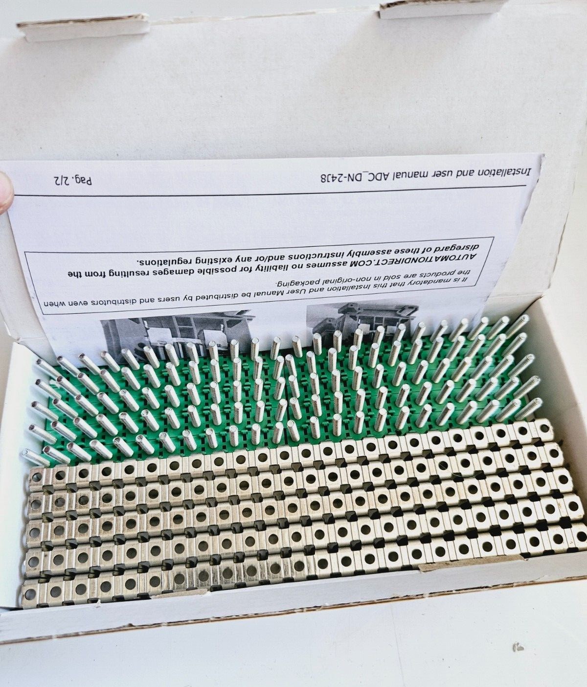 New in 1 Box – 5pk AUTOMATION DIRECT DN-24J8 DINnectors Insulated Jumper Bars