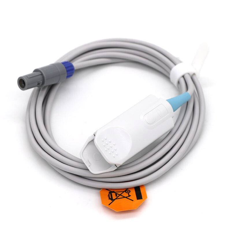 Compatible With Contec 5pin SpO2 Sensor Probe Cable Used To CMS6000 CMS8000