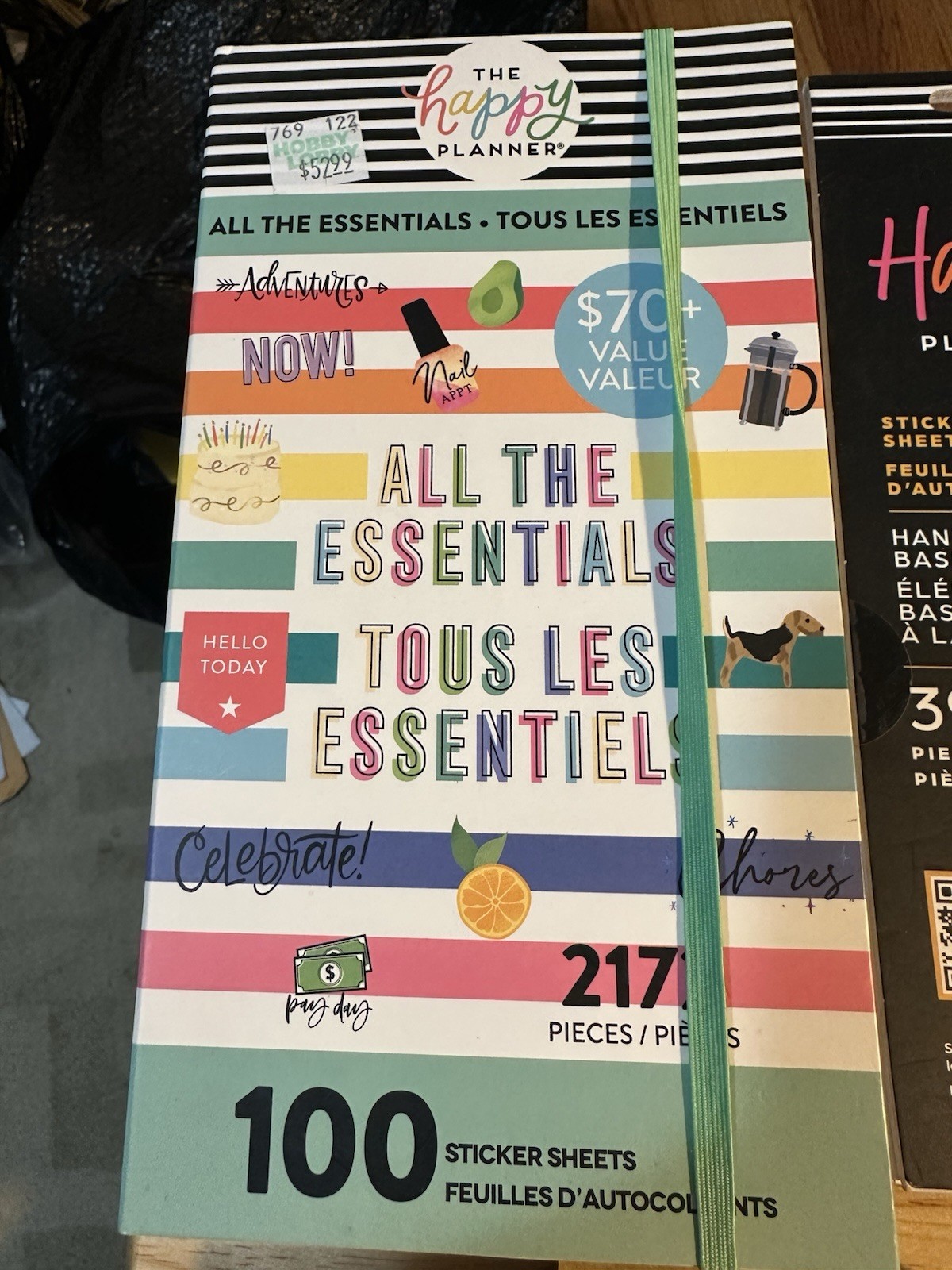 Happy Planner All The Essentials Sticker 100 Pages & 5 Small Sticker Sheet Books