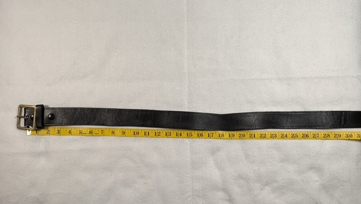 BOSTON Leather 38” Garrison Black Work Belt US Postal Approved #6605 1 5/8” Wide