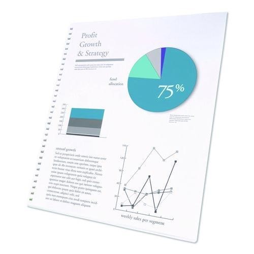 GBC CombBind Pre-Punched Paper, 19-Hole, 92 Bright, 8.5 x 11, Unruled, 500/Ream