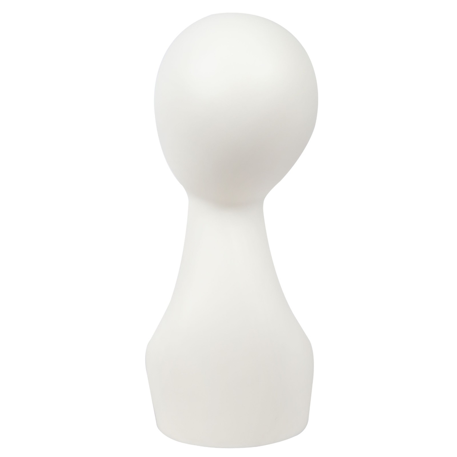 18″ White Abstract minimalist Mannequin Head shoulder Wig Display Bust Stand