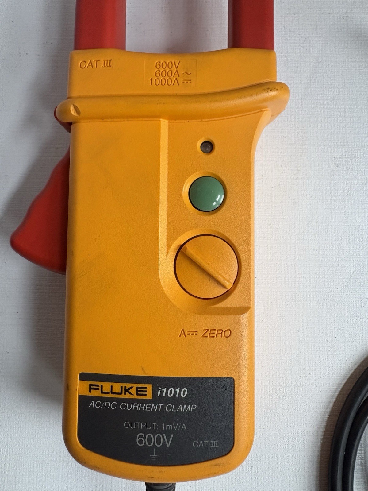 Fluke i1010 AC/DC Current Clamp Probe 600V CAT III w/ Manual Works Tested
