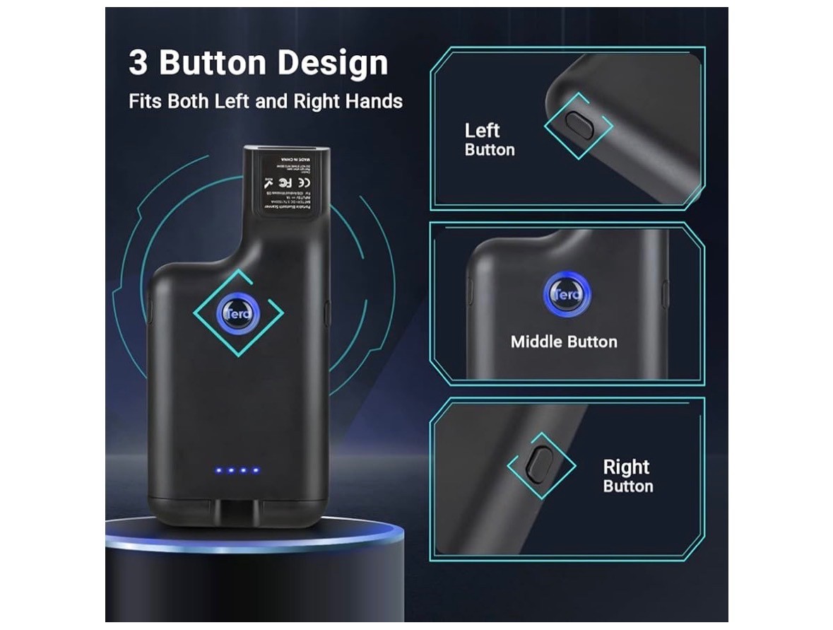 Tera Wireless 1D 2D QR Barcode Scanner Portable Back Clip 3 in 1 2.4GHz 0013
