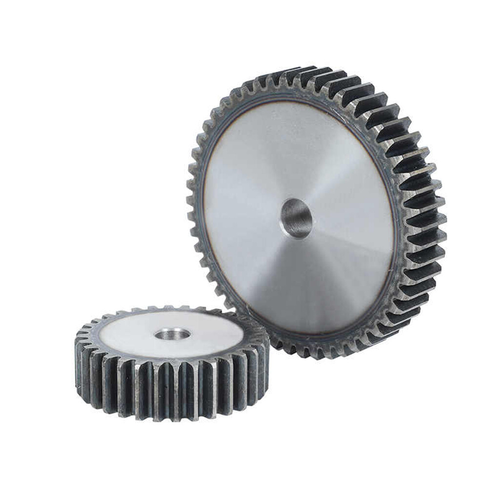 2/2.5 Mod 10T-100T Spur Gear 45# Steel Pinion Gear Thickness 2M-20mm 2.5M-25mm