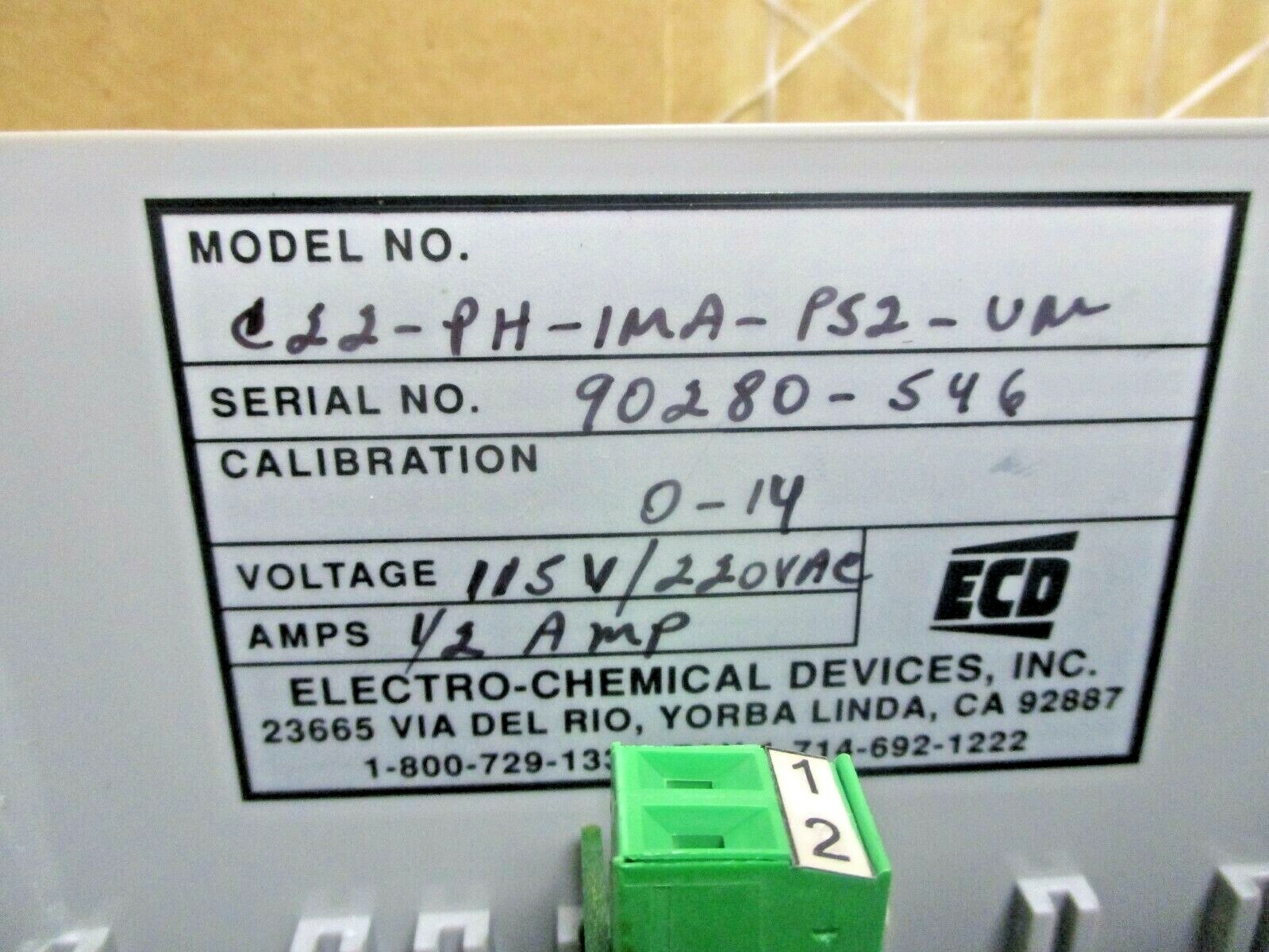 ECD C22-PH-1MA-PS2-UM Multi Process Smart Controller