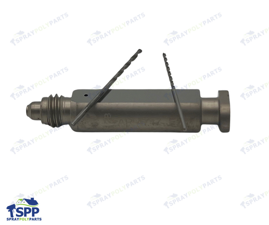 AR4747 Round Mixing Chamber with 2 Drill Bits, Graco Fusion Air Purge AP