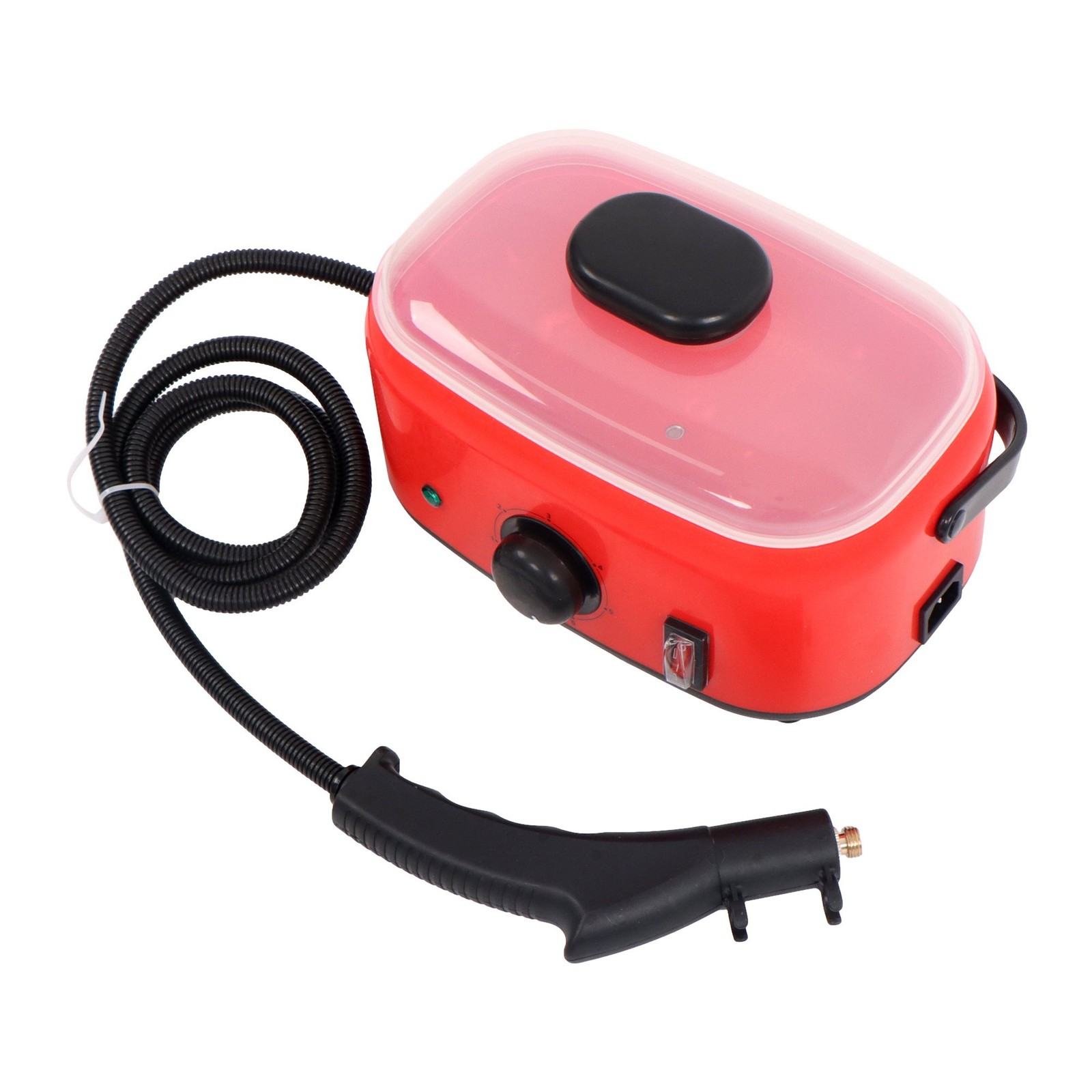 2500W Steam Cleaner 1500ml 110V Red Portable-Car Engine Degreasing&Tile Grout