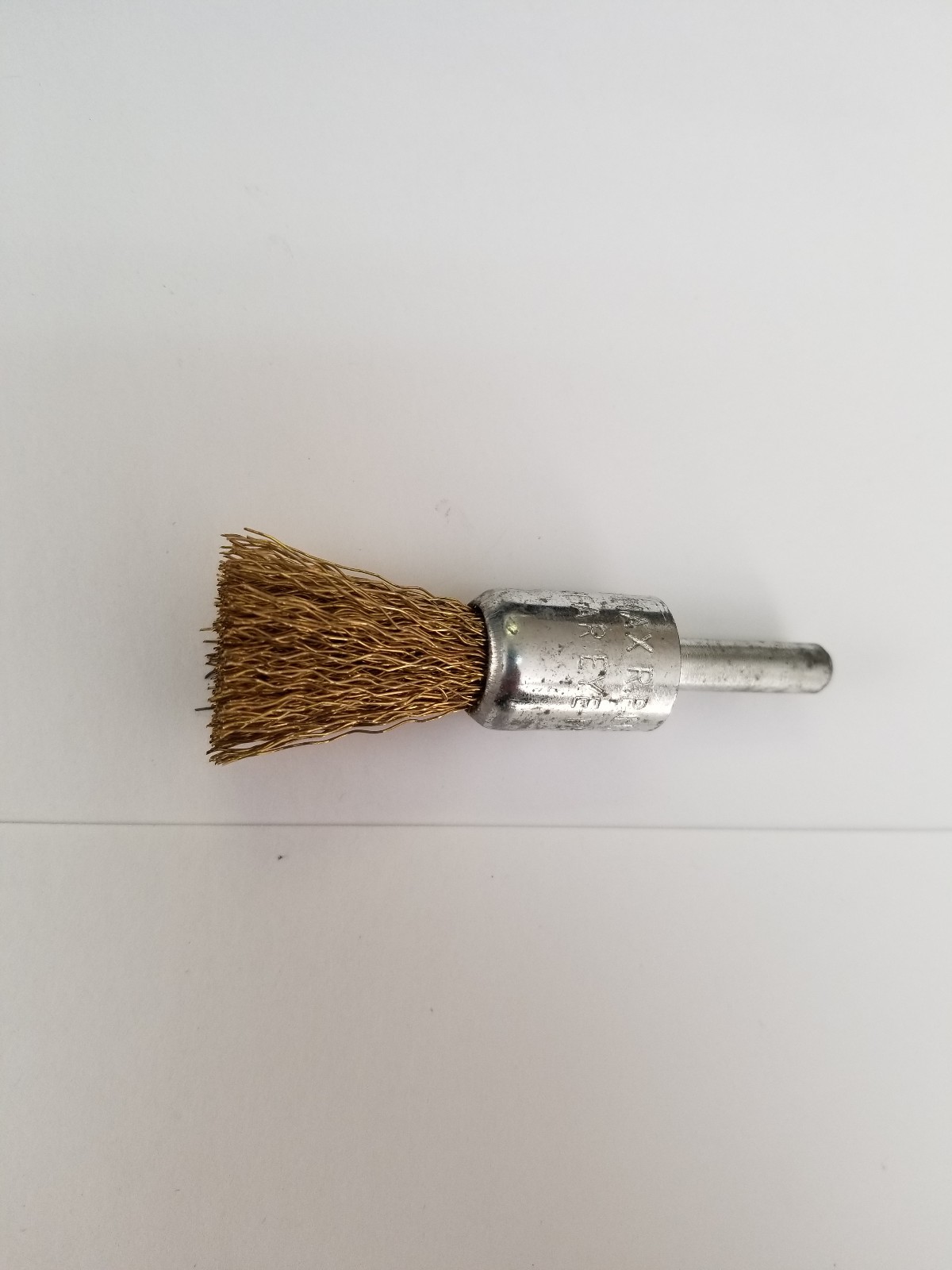 5/8» BRASS END BRUSH .0118 WIRE 1/4» SHAFT 10 PER PACKAGE