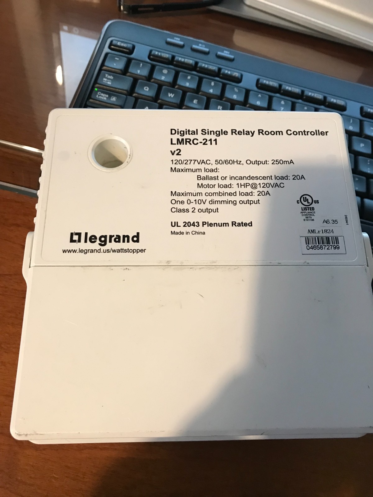 WATTSTOPPER LMRC-211 Digital Single Relay Room Controller