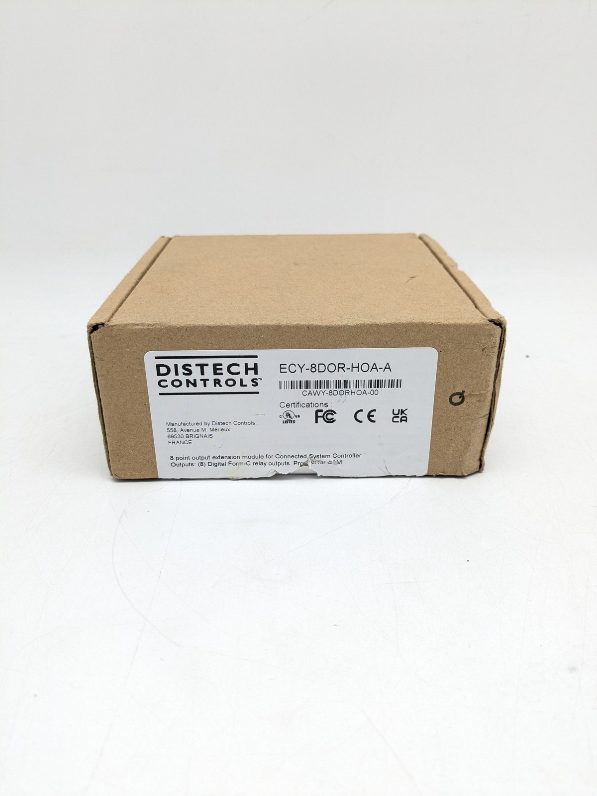 Distech Controls 8-Point Digital Output Extension Module (ECY-8DOR-HOA-A)