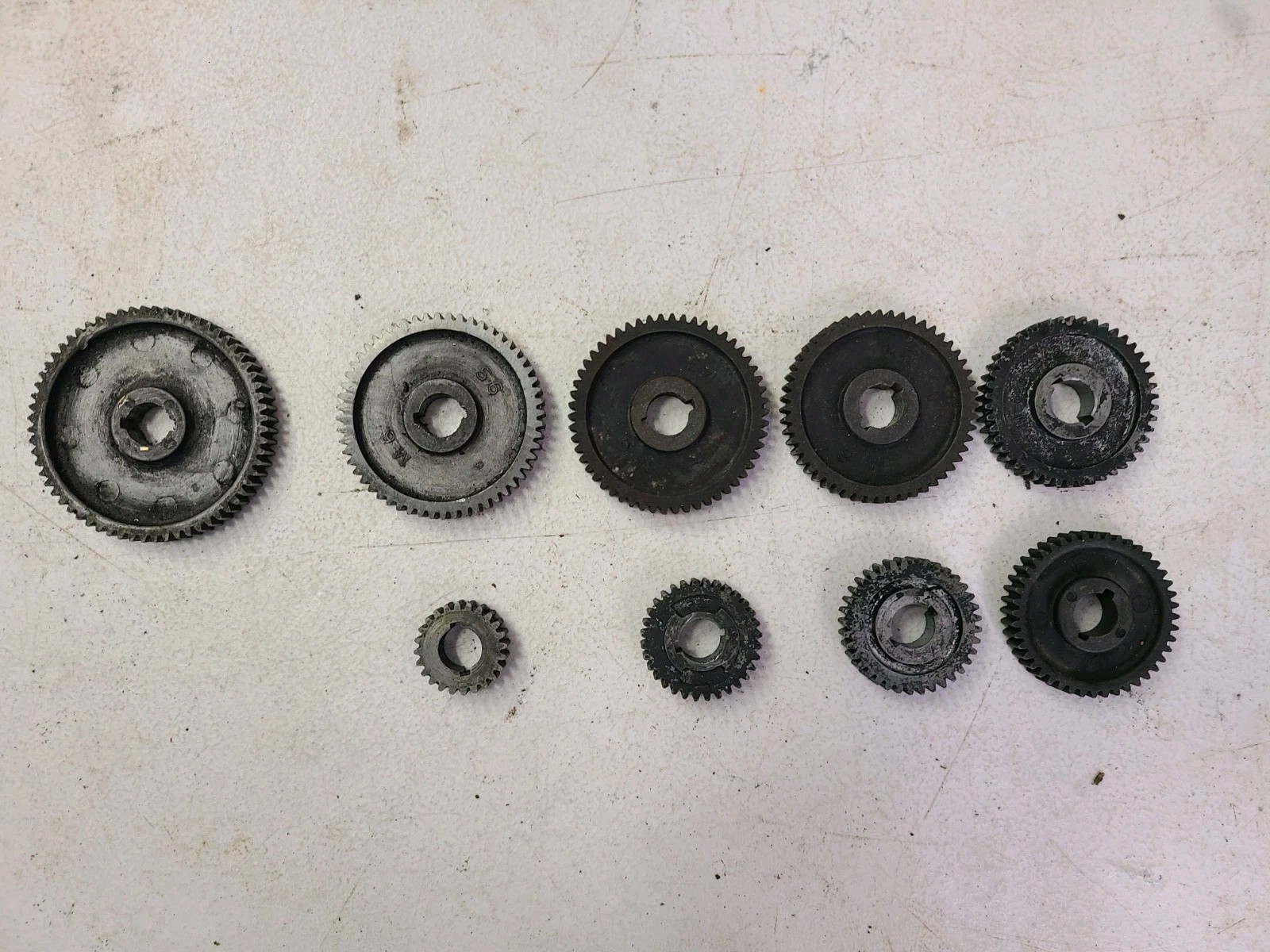 Atlas Lathe 618 Change Gear Assembly Set Of 9 See Details And Pictures
