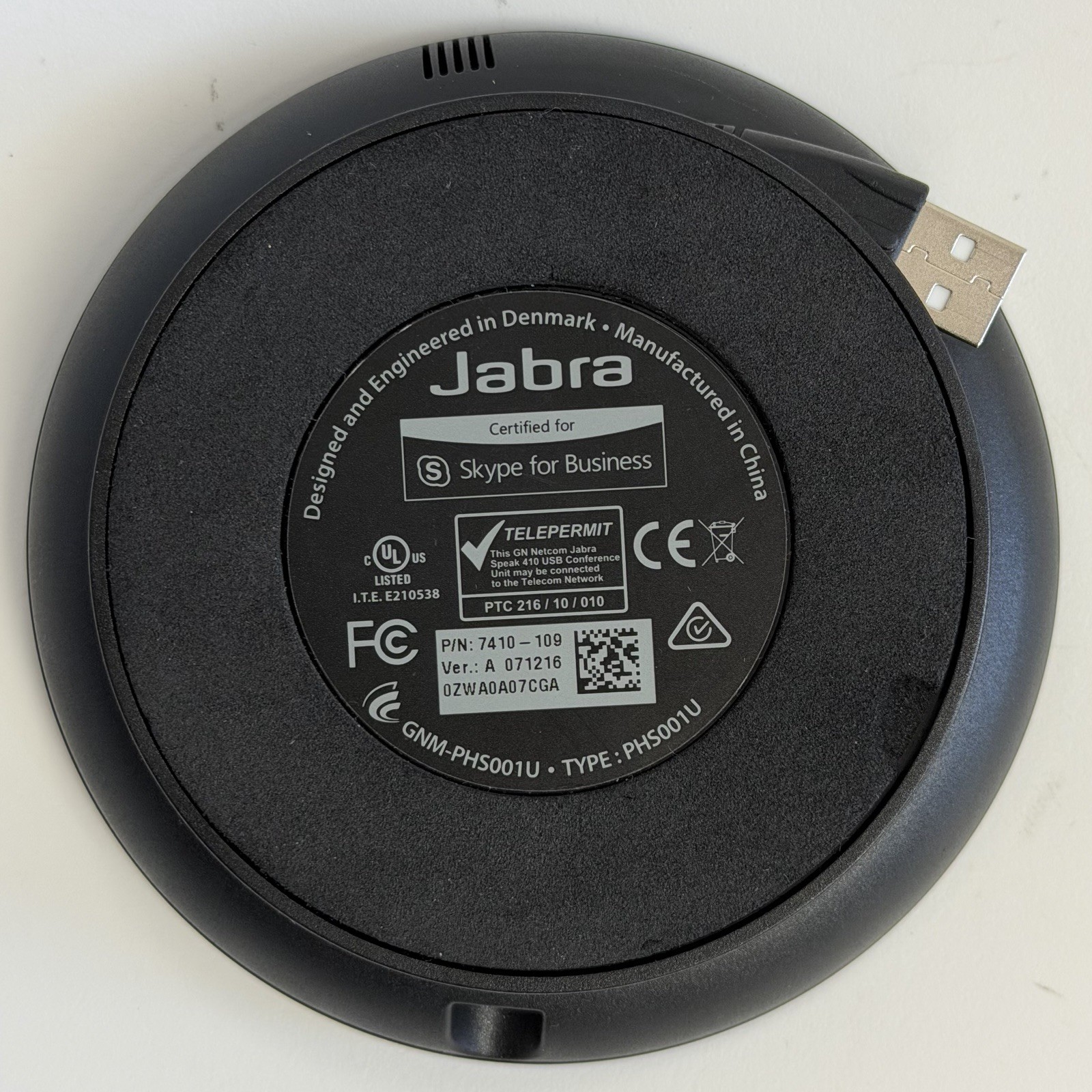 Jabra PHS001U Portable Conference Wired USB Speaker Phone Skype