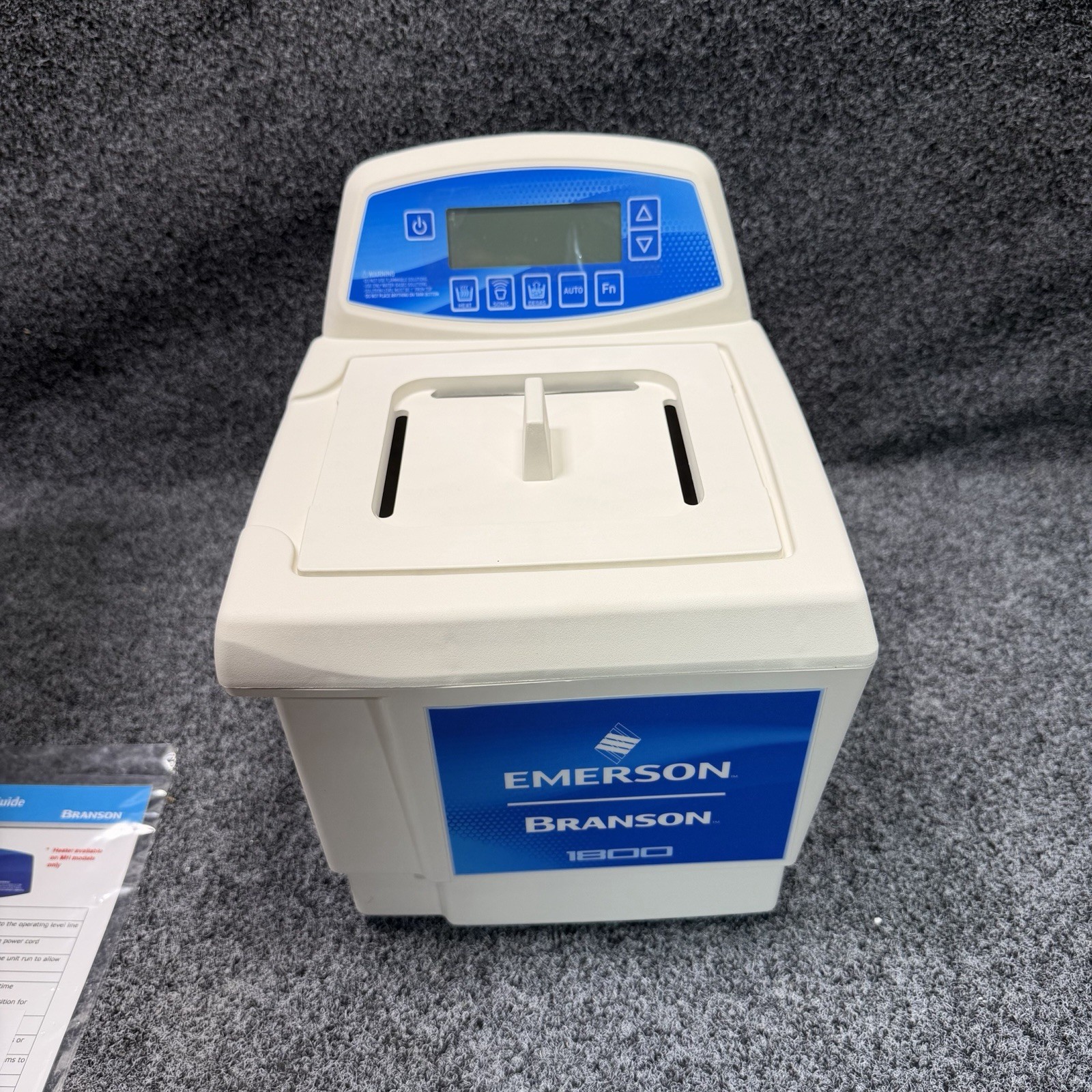 Branson CPX1800H Ultrasonic Cleaner 0.5 gal, Degas/Heat/Sweep, Timer