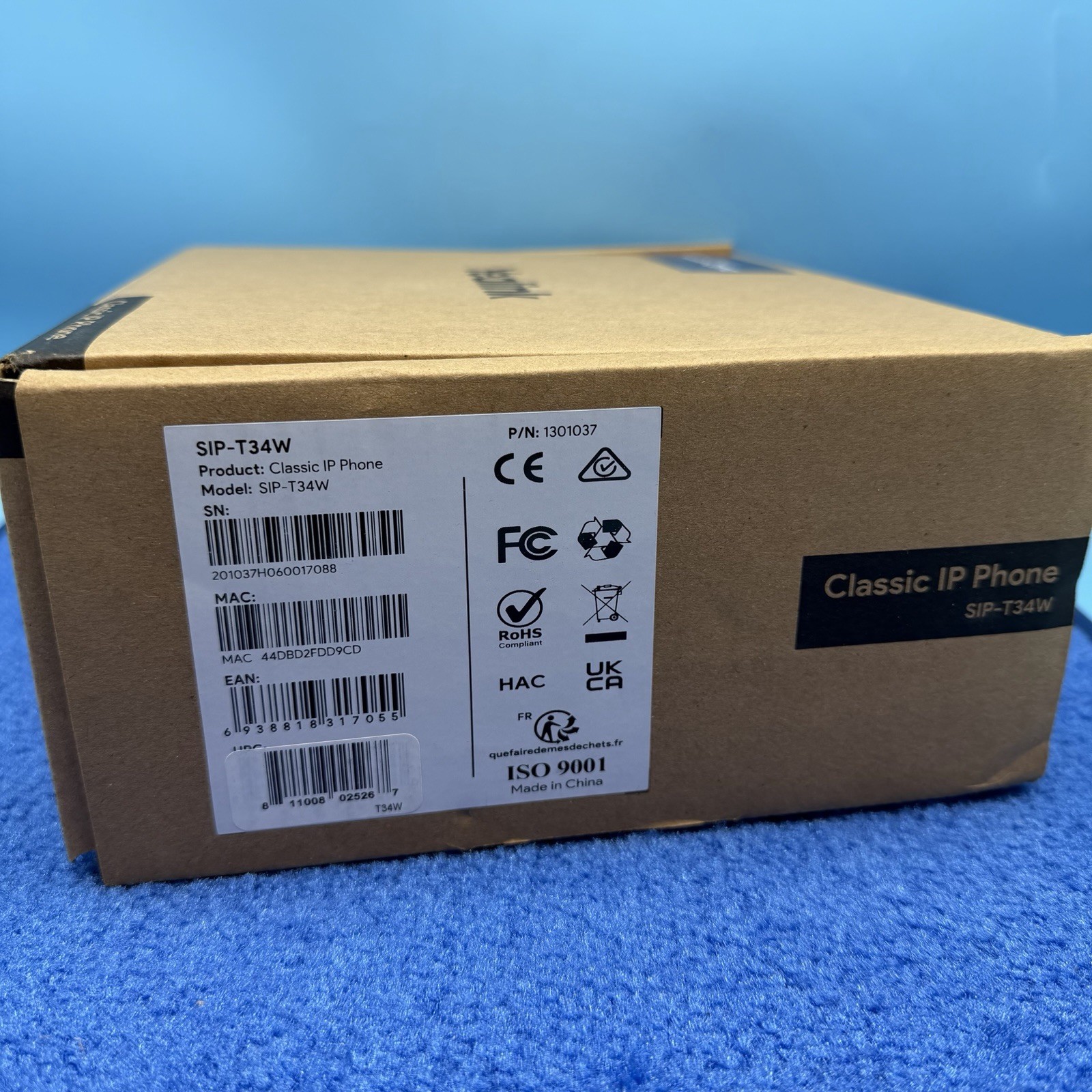 Ooma Provisioned Yealink T34W Wi-Fi IP Business Phone
