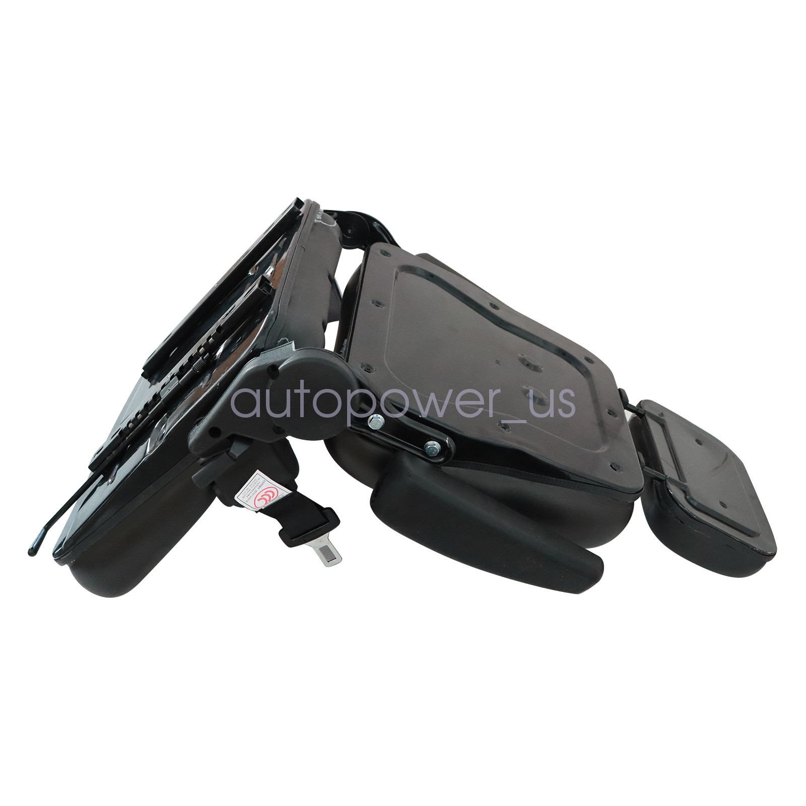 Universal Forklift Tractor Excavator Seat With Headrest & Safety Belt & Armrest
