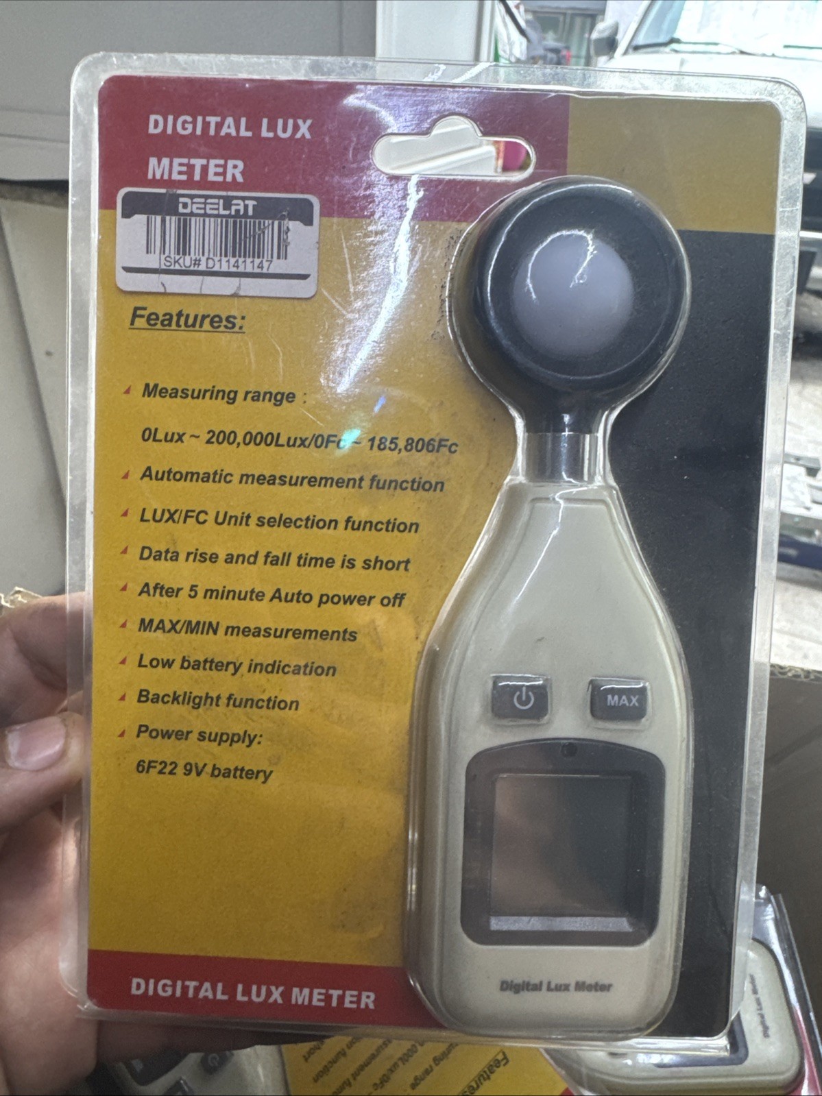 Portable Digital LCD Lux Fc Meter Light Sensor Photometer GM1010