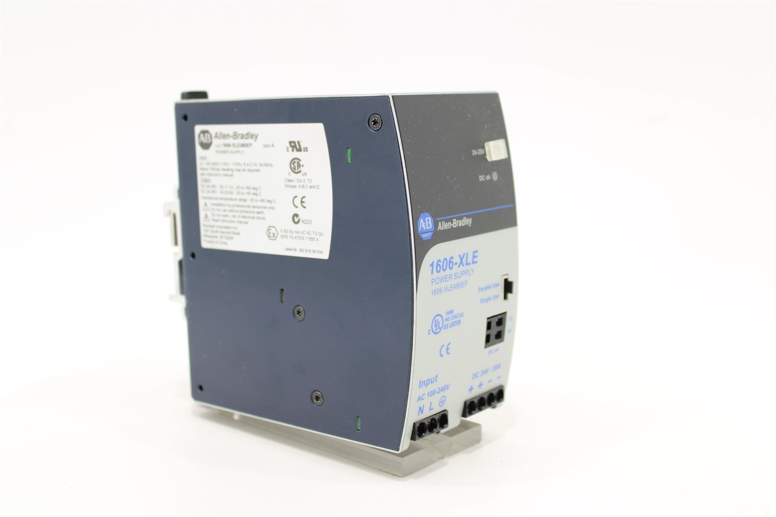 Allen-Bradley 1606-XLE480EP Power Supply | 24V DC | 480W | 20A | 100-240V AC
