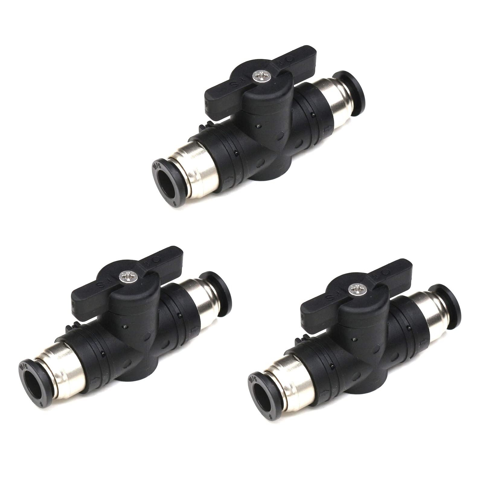 3/8 Push Connect Valve,3/8 inch OD Quick Connect Tube Fittings Pneumatic Valv…