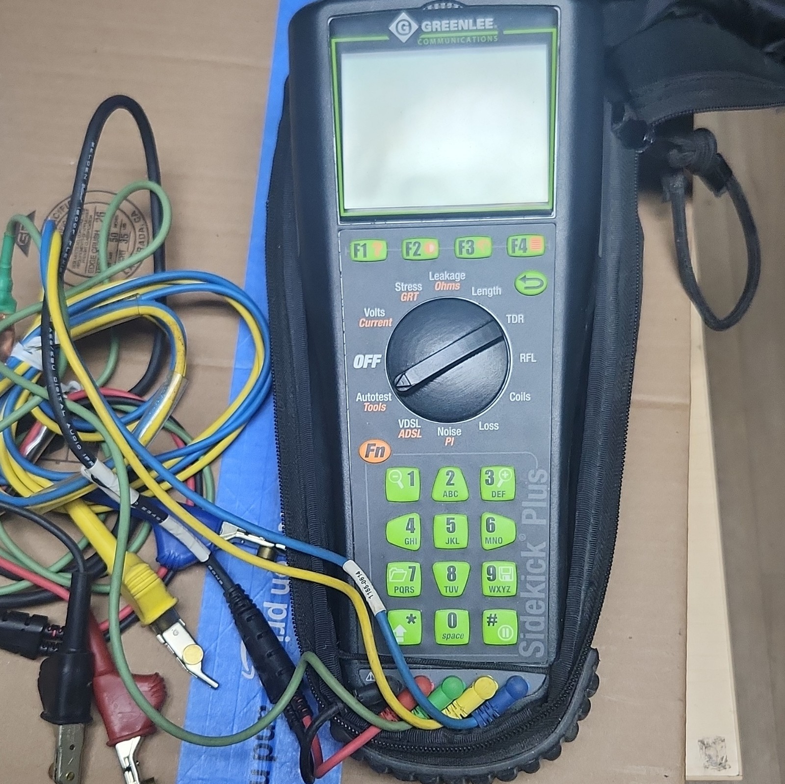 Greenlee Communications Sidekick Plus 1155-5005 w/ Case & Cables *USED*