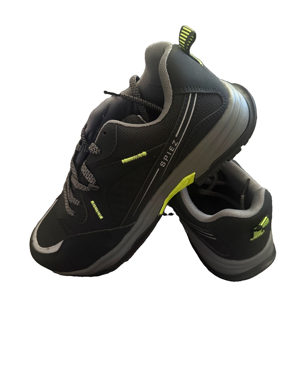 SPIEZ Men’s Composite Toe Safety Shoes – Size 10 Men Black Color