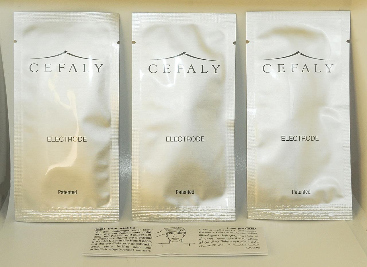 Cefaly Electrodes ~ Headband Style w/ Center Nodule Pack of 3 *NEW SEALED *RARE!