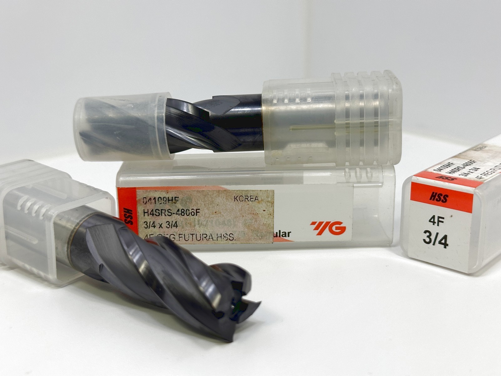 YG-1 04109 3/4 x 3/4 x 1-5/8 x 3-7/8 OAL 4FL HSS End Mills NEW 2pcs