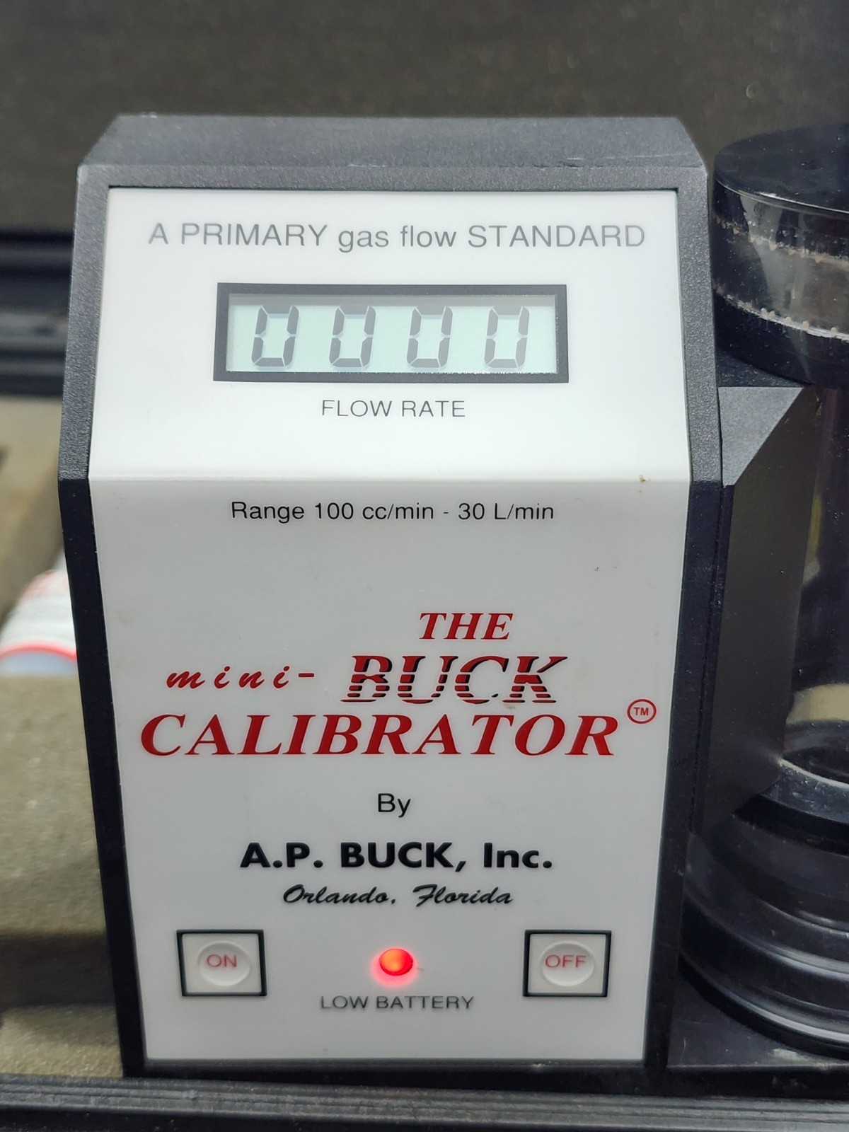 A.P. Buck M-5 Mini-Buck Calibrator – 1000 to 6000 cc/min